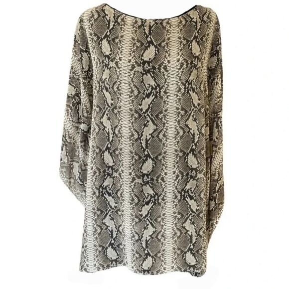 Vince Camuto Snakeskin Print Swim Cover Up - Picture 1 of 4
